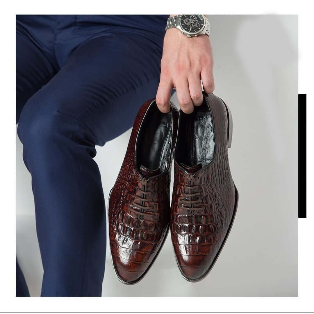 Crocodile hot sale formal shoes