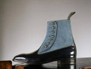 Handmade New Classic Leather Suede Boot, Button Top Boot, Stylish Boot