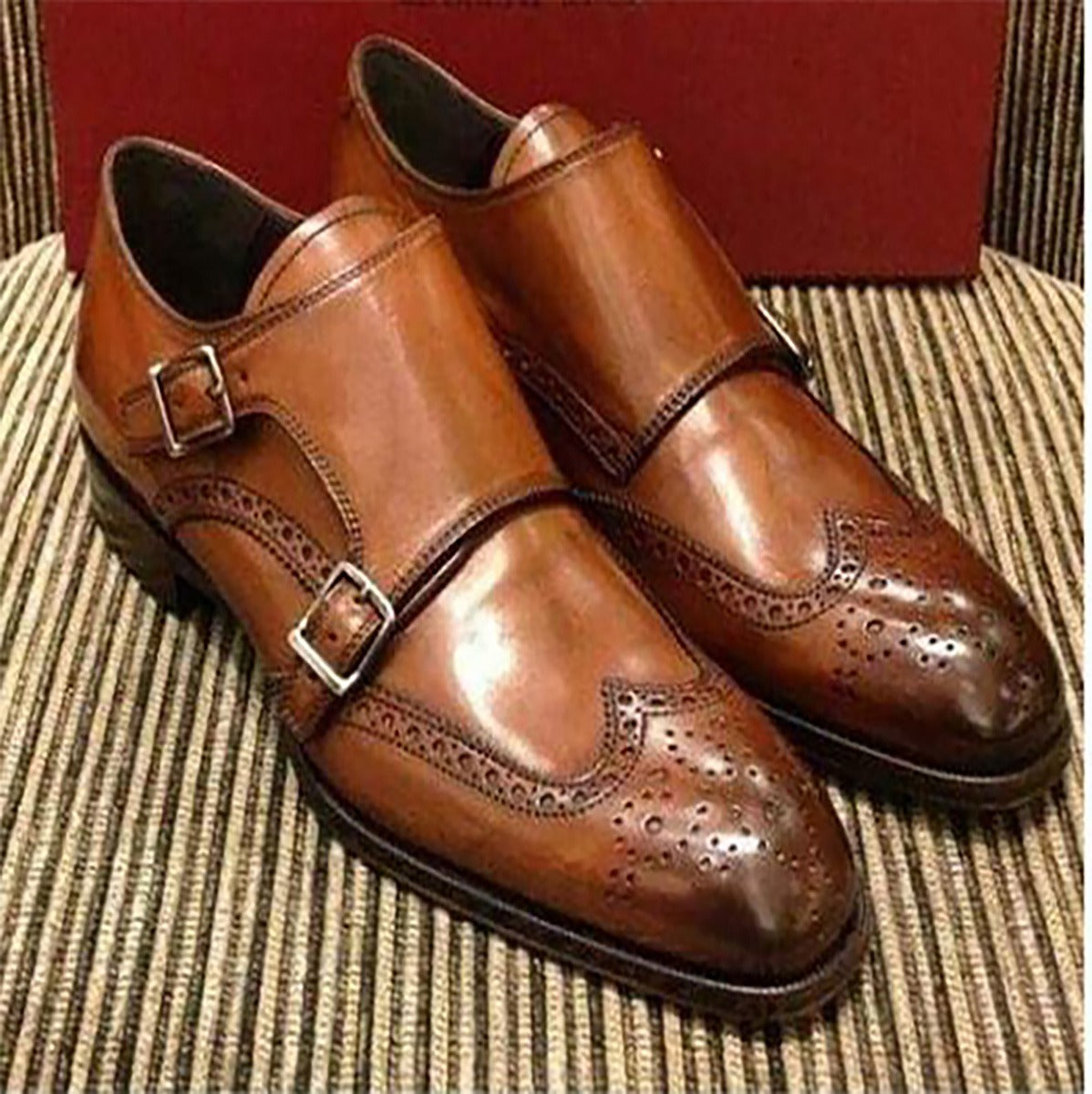 monk-strap brogue shoes