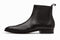 Bespoke Chelsea Black Leather Wing Tip Boot - leathersguru