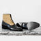 Bespoke Cap Toe Leather Suede Black Beige Boot - leathersguru