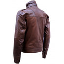 Chocolate Brown Leather Jacket Men