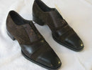 Handcrafted Formal Dress Black Brown Color Suede Leather Oxford Men LaceUp Shoes