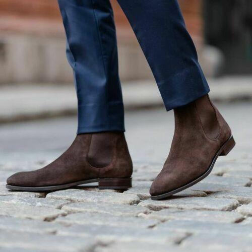Hændelse, begivenhed leksikon Accord Men's Chocolate Brown Chelsea Suede Boots | leathersguru
