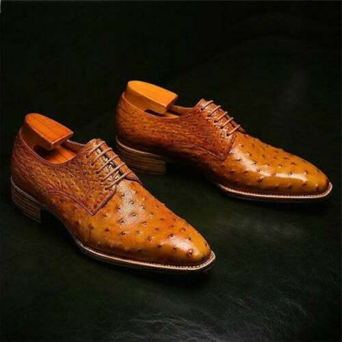Handmade Brown Leather Formal Shoes Men Brown Leather Oxford 