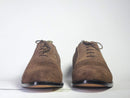 Men's Brown Cap Toe Lace Up Suede Shoe - leathersguru
