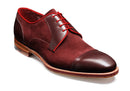 Maroon Red Color Oxford Plain Cap Toe Party Wear Superior Leather Lace Up Shoes