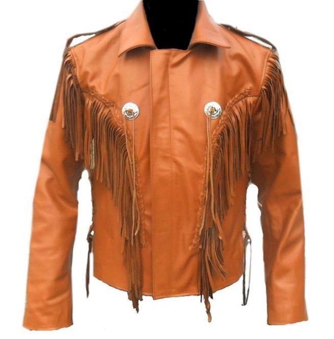 Mens Stylish Cowboy Leather Jacket