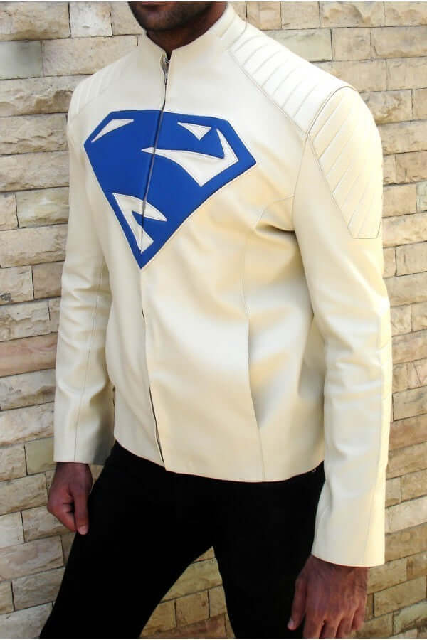 Real leather store superman jacket