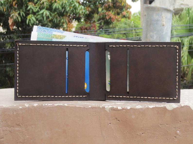 Mens wallet handmade leather wallet mens designer wallets handmade leather  goods