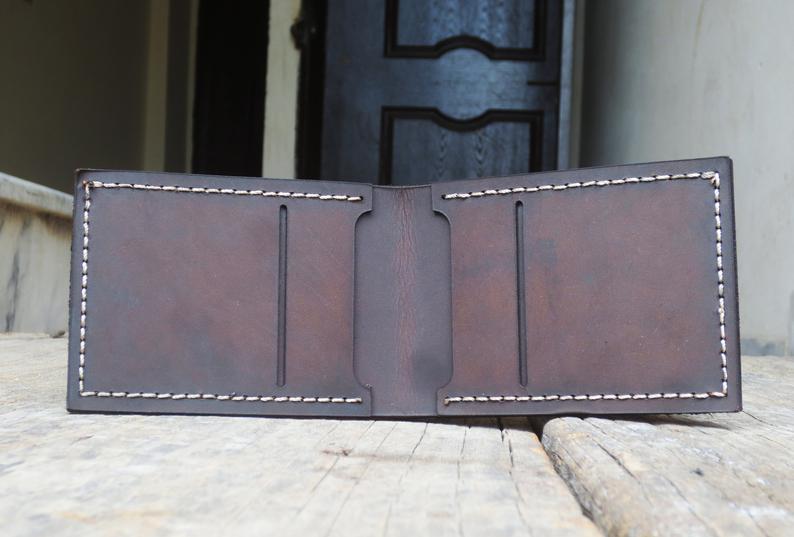 Mens Wallet, Mens Leather Wallet, Handmade Wallet Leather Wallet Thin Leather Wallet, Men Wallets, Traditional Alligator Texture Card Holder