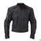 Mens Vulcan Street VTZ Full Black Motorbike Orange Stitching Leather Jacket - leathersguru