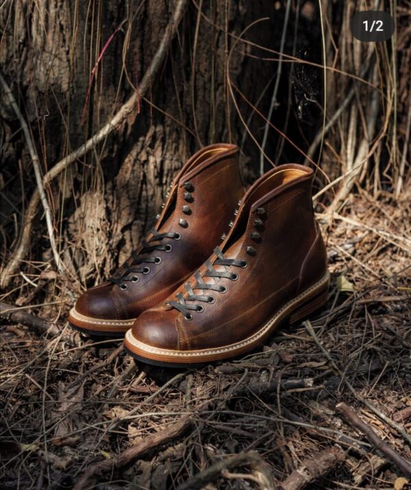 Handmade Ankle brown Vintage Chukka Lace Up Leather Boot
