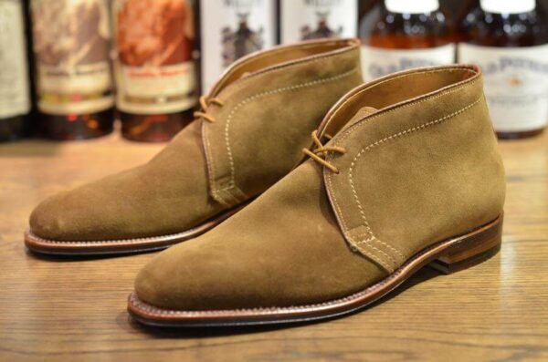 Bespoke Tan Chukka Suede Lace Up Boot - leathersguru