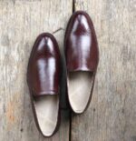 Handmade Men's Leather Loafers Shoes - leathersguru