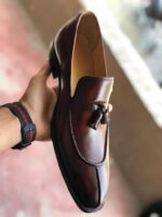 Handmade Men's Leather Loafers Split Toe Shoes - leathersguru