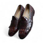 Belgian Loafer Double Monk LEather Shoes For Mens2