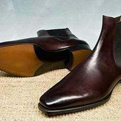 Bespoke Brown Chelsea Leather Slip On Boot - leathersguru