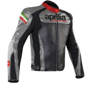 APRILIA MOTORCYCLE LEATHER RACING JACKET FOR MEN'S