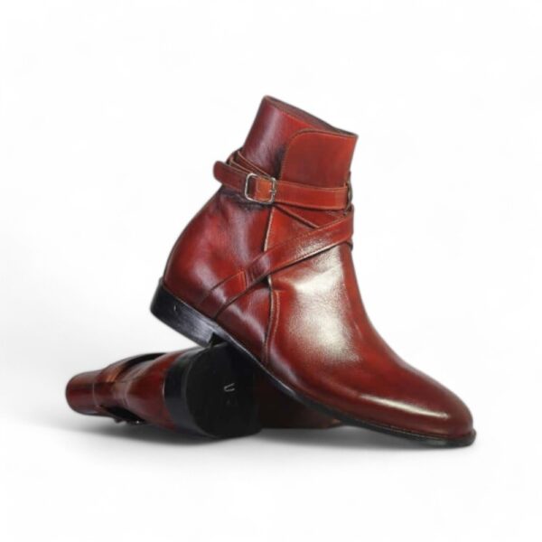 Ankle High Men's Burgundy Jodhpurs Leather Boot