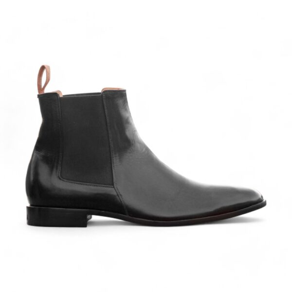 Bespoke Ankle High Black Chelsea Leather Boot - leathersguru