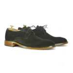 Bespoke Black Suede Lace Up Shoes for Men's - leathersguru