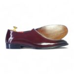 Bespoke Burgundy Leather Chelsea Shoe for Men - leathersguru