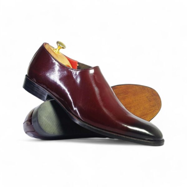 Bespoke Burgundy Leather Chelsea Shoe for Men - leathersguru