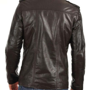 Men's Genuine Leather Black Slim fit Biker Motorcycle Jacket - leathersguru