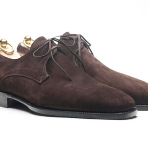 Bespoke Chocolate Brown Lace Up Shoes for Men's - leathersguru