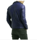 Leather Men's Lambskin Leather Bomber Biker Jacket - leathersguru