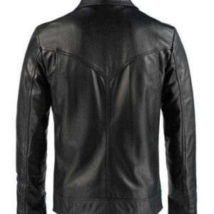 Men's Genuine Leather Black Slim fit Biker Motorcycle Jacket - leathersguru