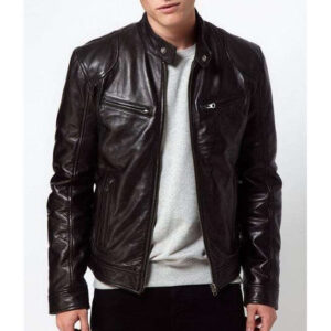 Bespoke Collection Soft Lambskin Leather Biker Black Jacket - leathersguru