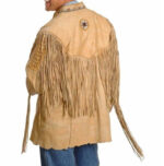 Handmade Cowboy Suede Jacket Western Coat, Cowboy Fringe Jacket - leathersguru