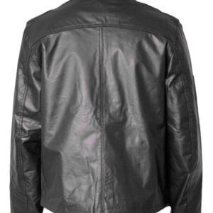 Slim Fit Black Leather jacket Brando Look For Men's Fashion Jacket