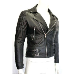 Desperado Men's Black Biker Style Motorcycle Real Classic Cowhide Leather Jacket - leathersguru