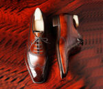 Hand Crafted Men's Burgundy Ankle Shoes,Men's Leather Wing Tip Dress Shoes