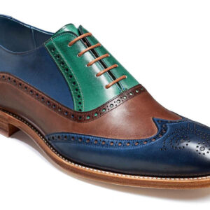 Hand Crafted Men's Multi Color Shoes,Men's Leather Wing Tip Dress Shoes