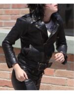 The Runways Kristen Stewart Joan Leather Women's Black Jacket - leathersguru