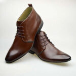 Handmade  Dark Brown Color Chukka Leather, Men's Boots pointed Toe Party Formal Boots