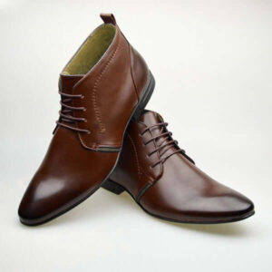 Handmade  Dark Brown Color Chukka Leather, Men's Boots pointed Toe Party Formal Boots