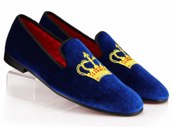 Handmade Men Blue Tassels Shoes, Men Leather moccasins loafer shoes