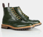 Handmade Men Oilve Green Men Outwear Hiking Wing Tip Ankle Boot - leathersguru