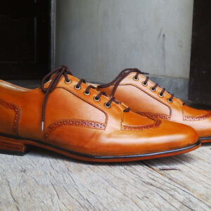 Handmade Men's Brown Leather Shoes, New Patina Designer Shoes, Dress Formal Shoes