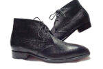 Handmade Men's New leather Boot, Men's Black Chukka Boot, Formal Lace Up boot