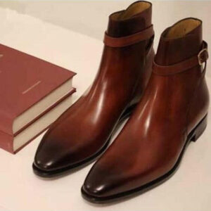 Mens brown Jodhpurs boots Men Brown leather Ankle boots