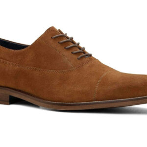 Handmade Brown Suede Cap Toe Lace Up Shoe - leathersguru
