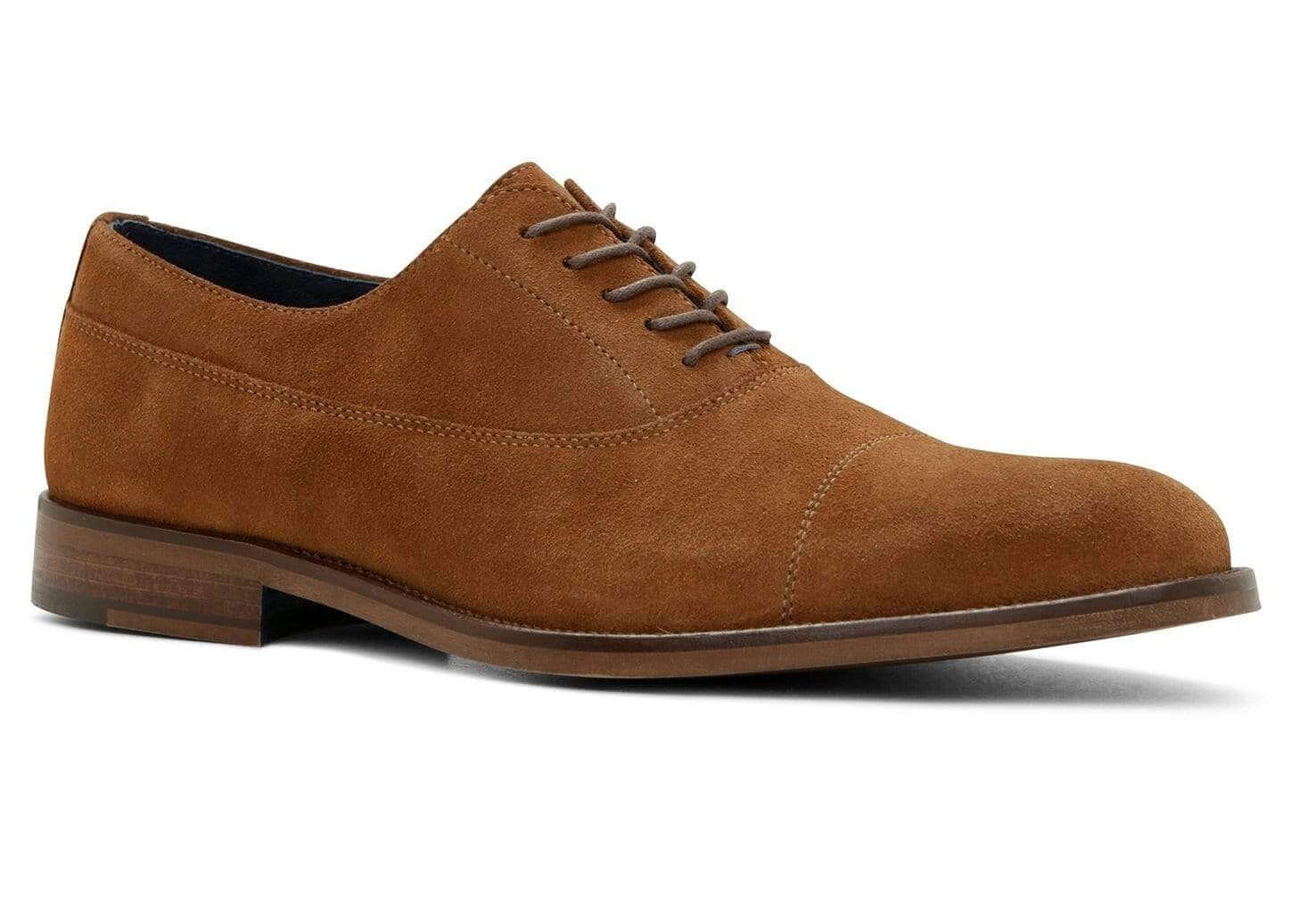 Handmade_mens_oxford_brown_suede_leather_shoes__Men_dress_suede_leather_shoes Handmade Brown Suede Cap Toe Lace Up Shoe - leathersguru