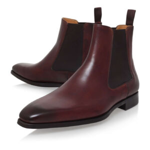 Men Fashion Maroon Color Chelsea Boot Men Ankle Formal Boot Ankle Boots