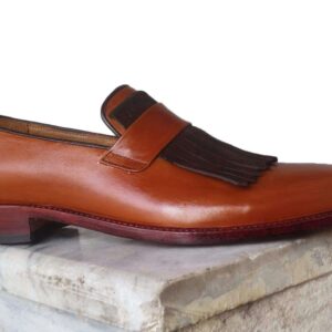 Handmade Men's Leather Loafers Shoes - leathersguru